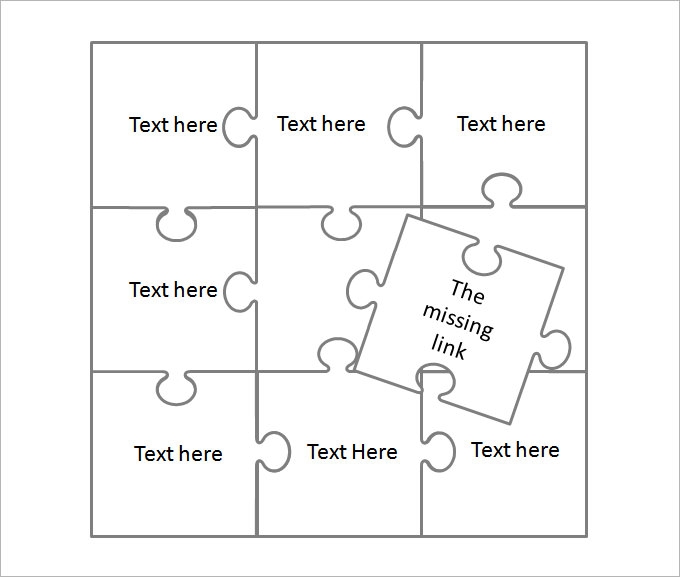 Puzzle Piece Template Free Premium Templates