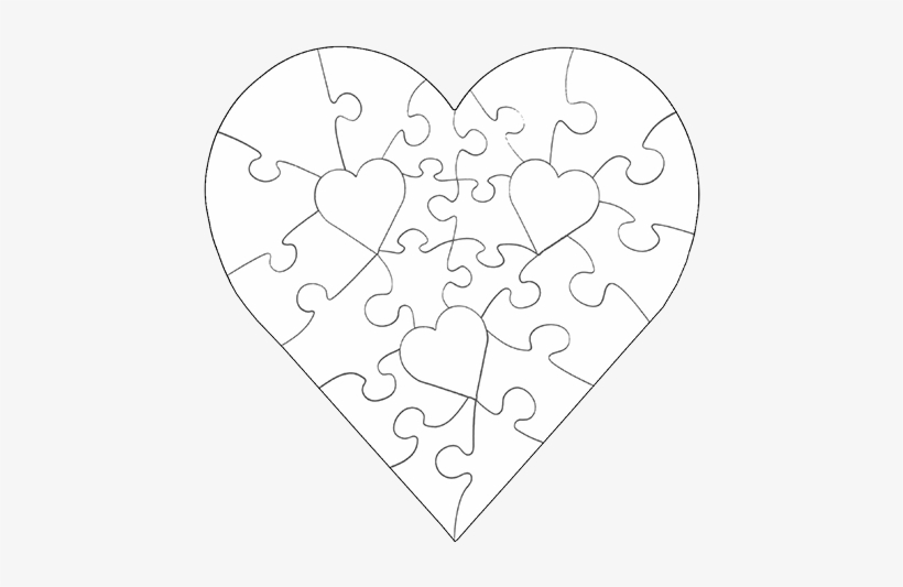 Puzzle Piece Template Heart Template Puzzle Piece Puzzle Piece 