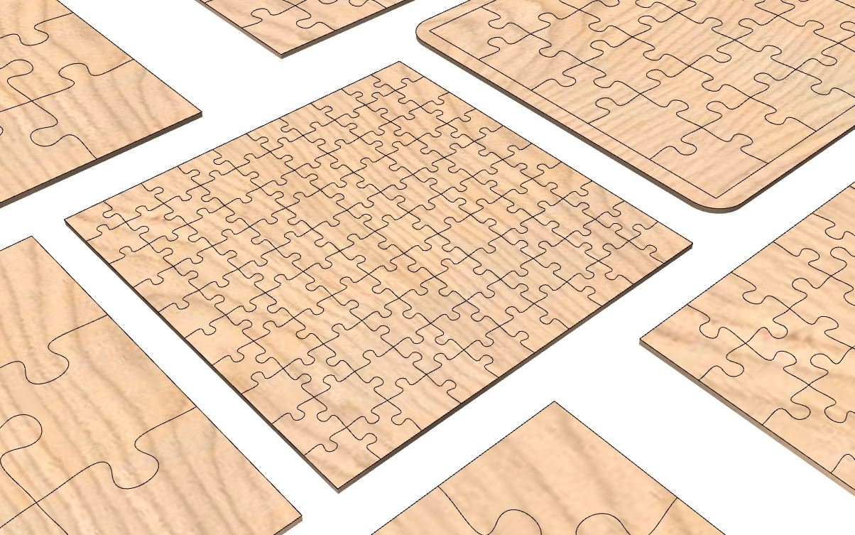 Puzzle Template For Laser Cutter