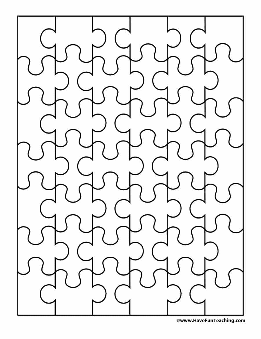 Puzzle Template Printable