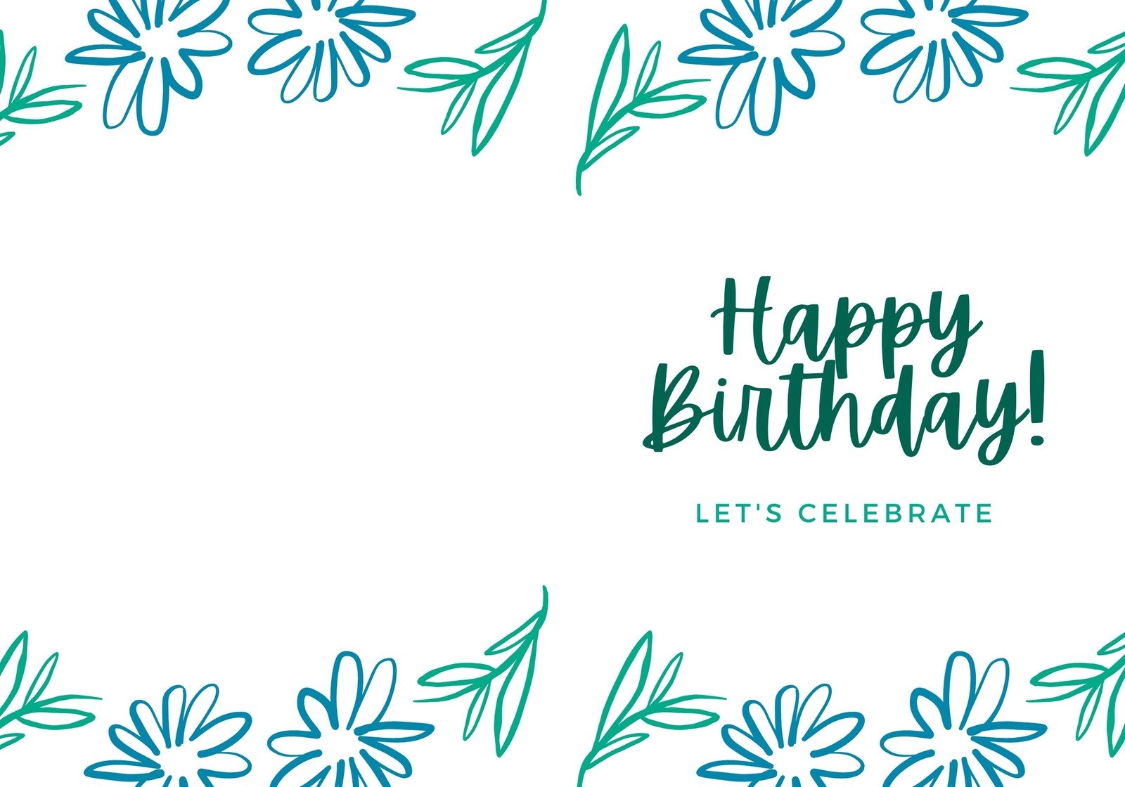 Quarter Fold Birthday Card Template Cardtemplate my id