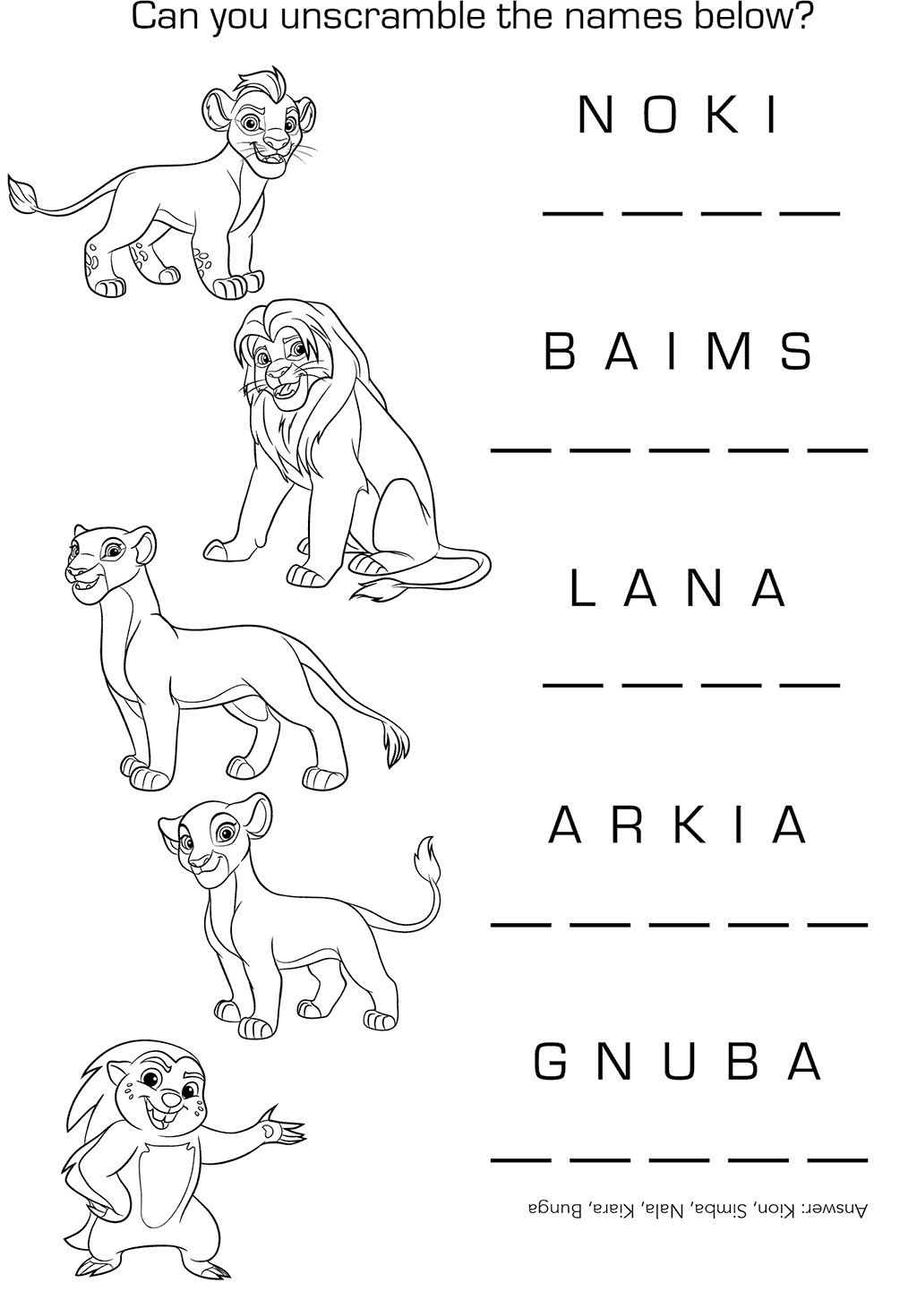 Rani Lion Guard Coloring Pages Coloring Pages