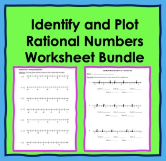 Rational Numbers On A Number Line Worksheets Math Monks Worksheets 