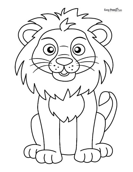Realistic Lion Coloring Pages Printable Coloring Pages
