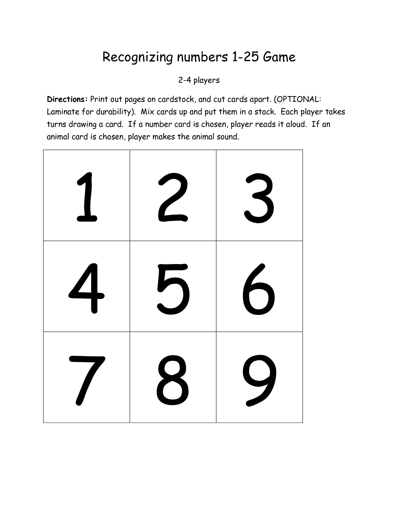 Recognizing Numbers 1 20 Worksheets Free Worksheets Printable