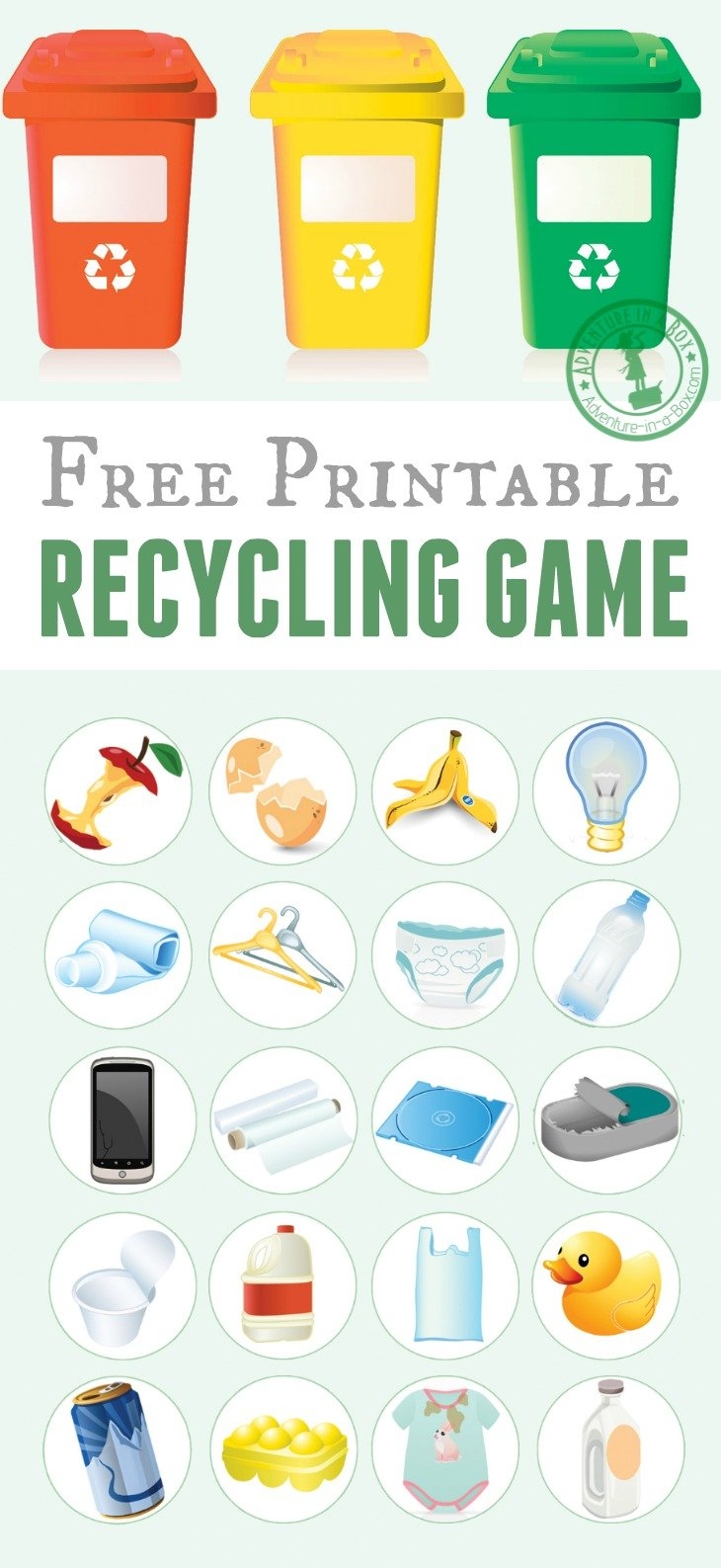 Reduce Reuse Recycle Worksheet E Street Light