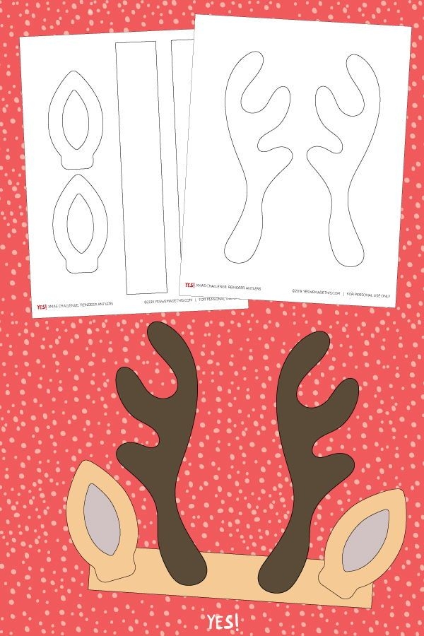 printable reindeer craft template