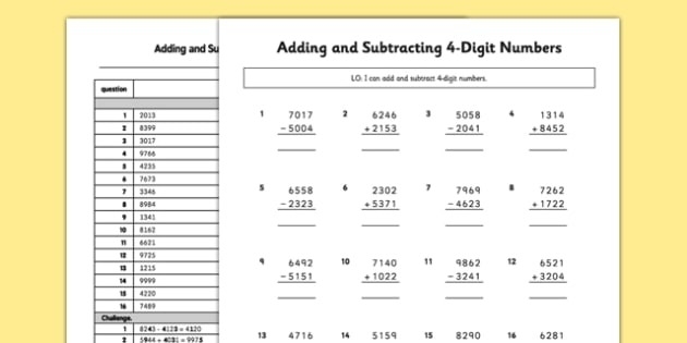 Renaming Numbers Worksheets Grade 4 Worksheets Master