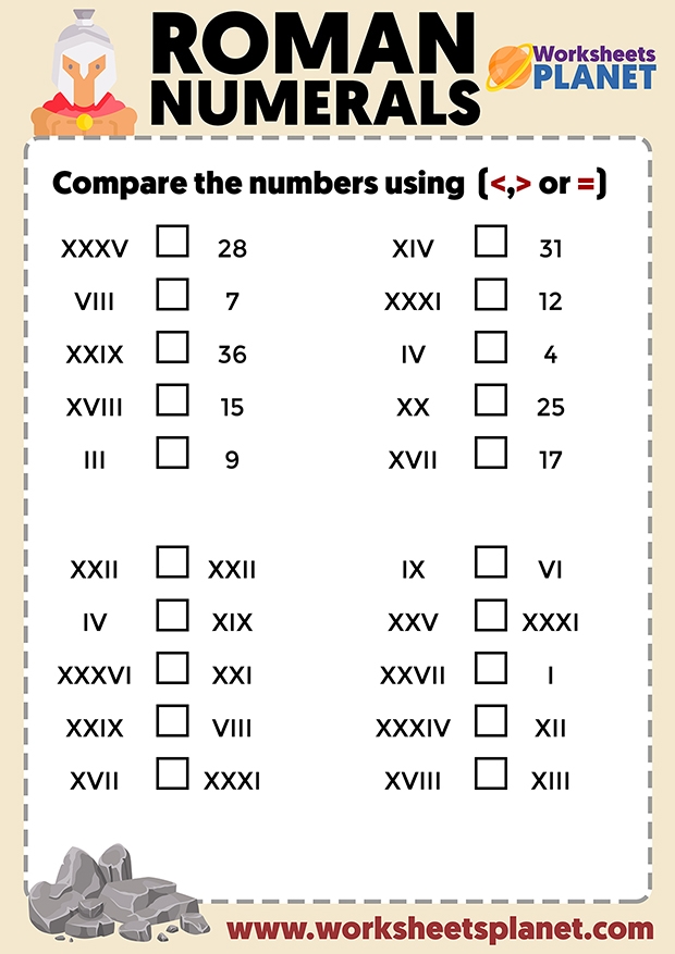 Roman Numerals Worksheetnumbers Worksheet For Kids In Vrogue co