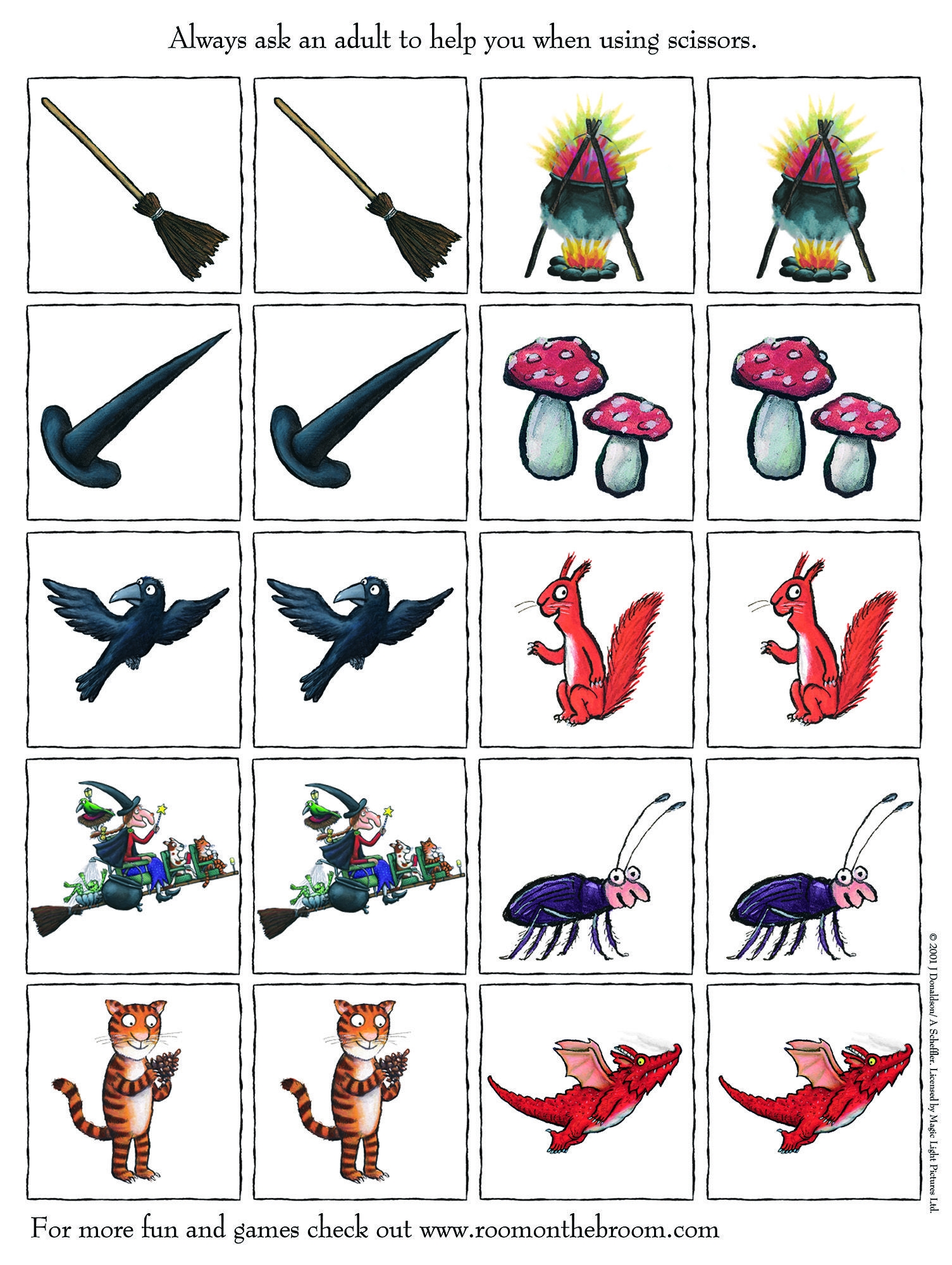 Room On The Broom Activities Printable Free Printable Download