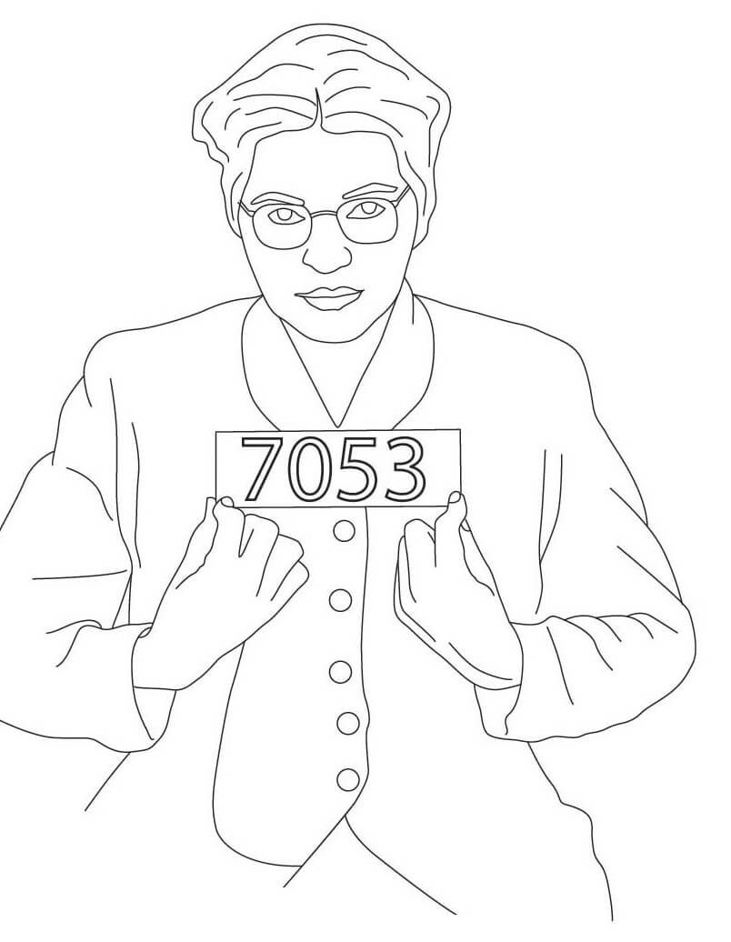 Rosa Parks Printable Kid Coloring Pages To Color Rosa Parks 