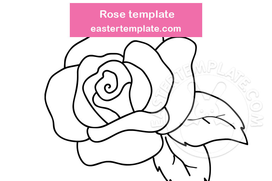 Rose Template Printable Easter Template