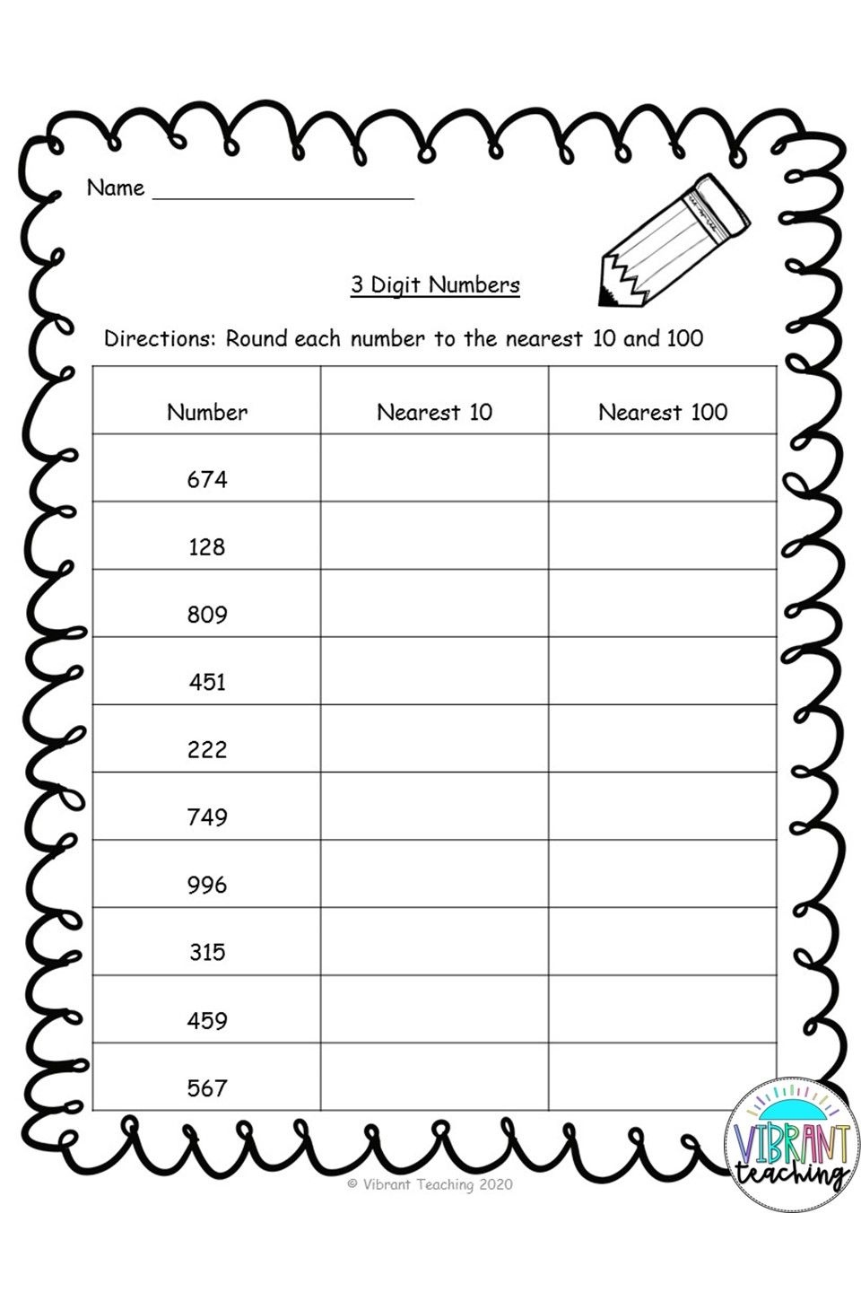 Rounding Printable Worksheets Common Core Worksheets