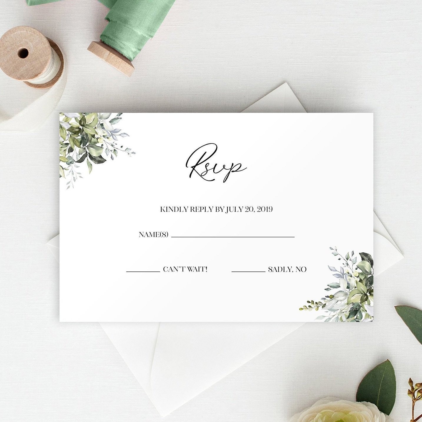 RSVP Card Template Printable RSVP Card Editable Rsvp Cards Etsy