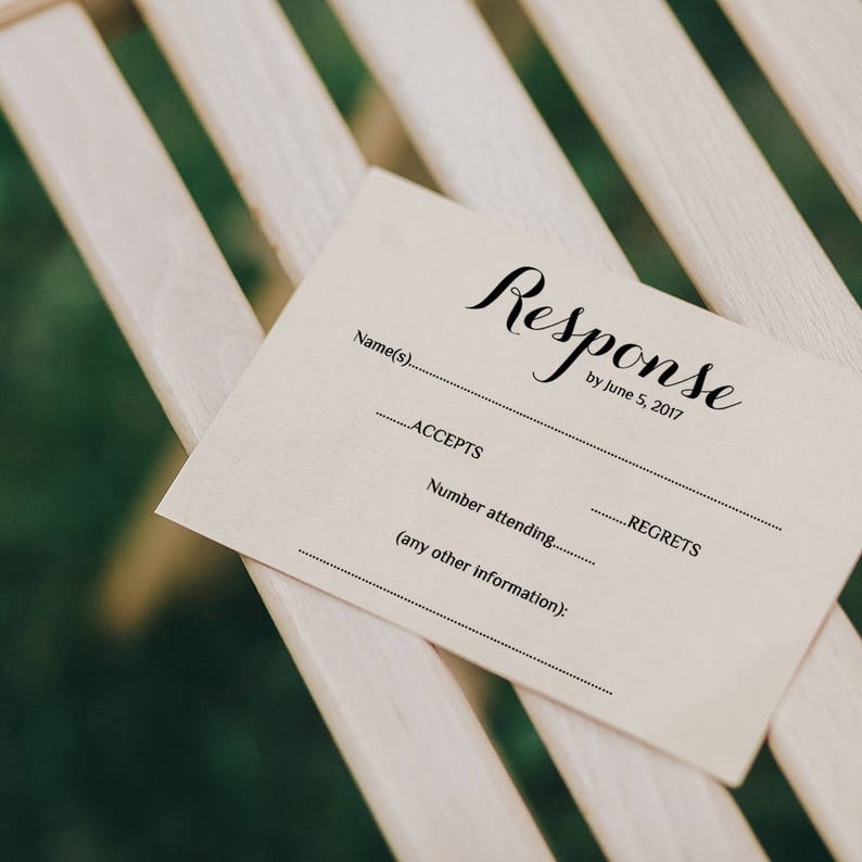 Rsvp Cards Templates