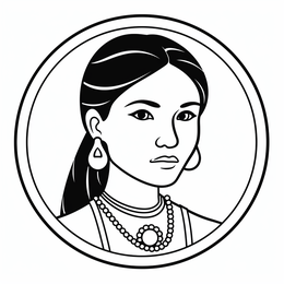 Sacagawea Printable Coloring Page Coloring Page