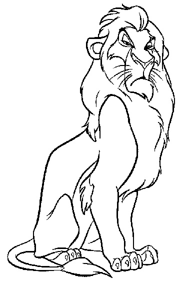 Scar Coloring Page Lion King Scar Free Coloring Page Vrogue co