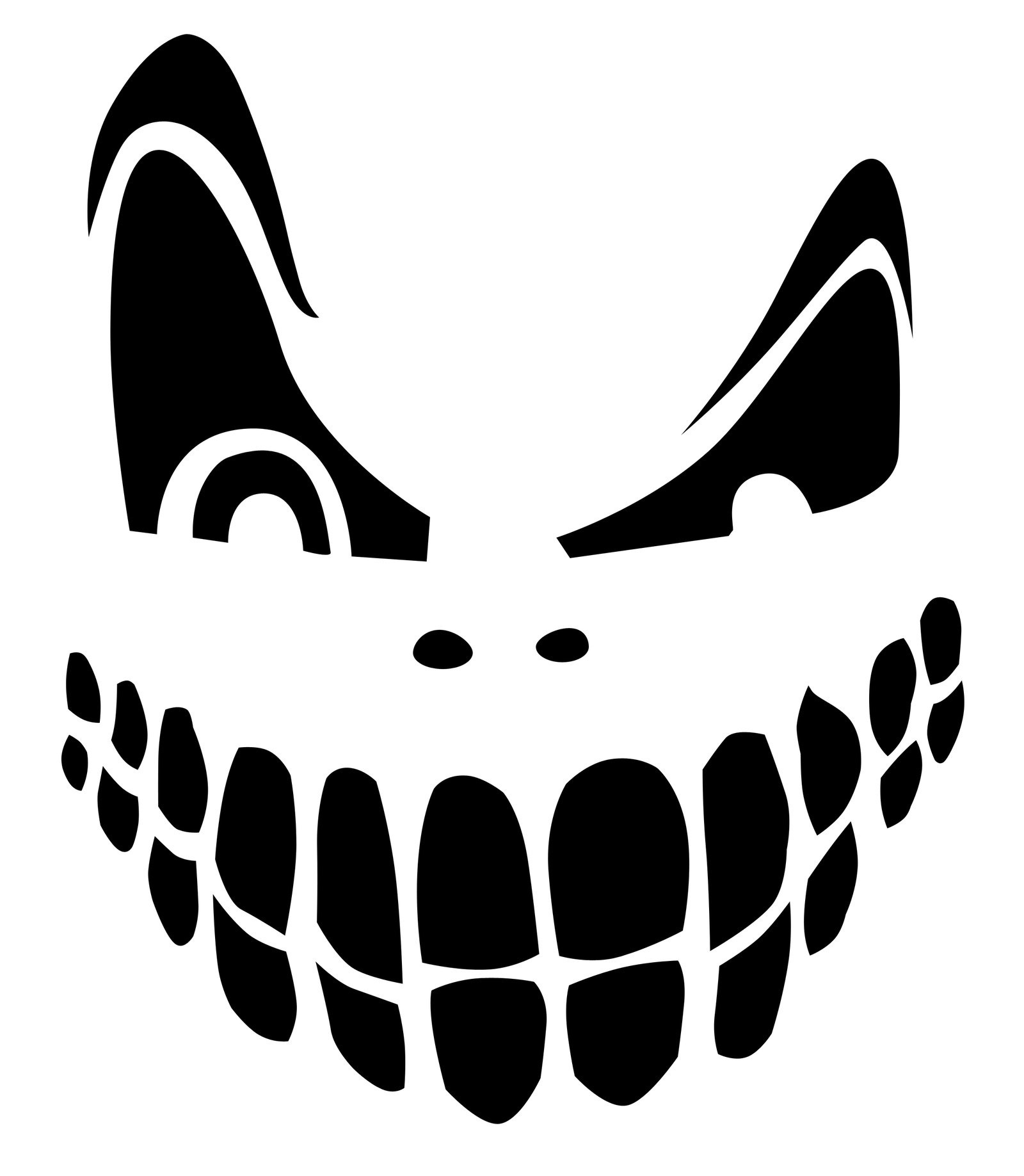 Scary Pumpkin Stencils Free Printable Free Printable