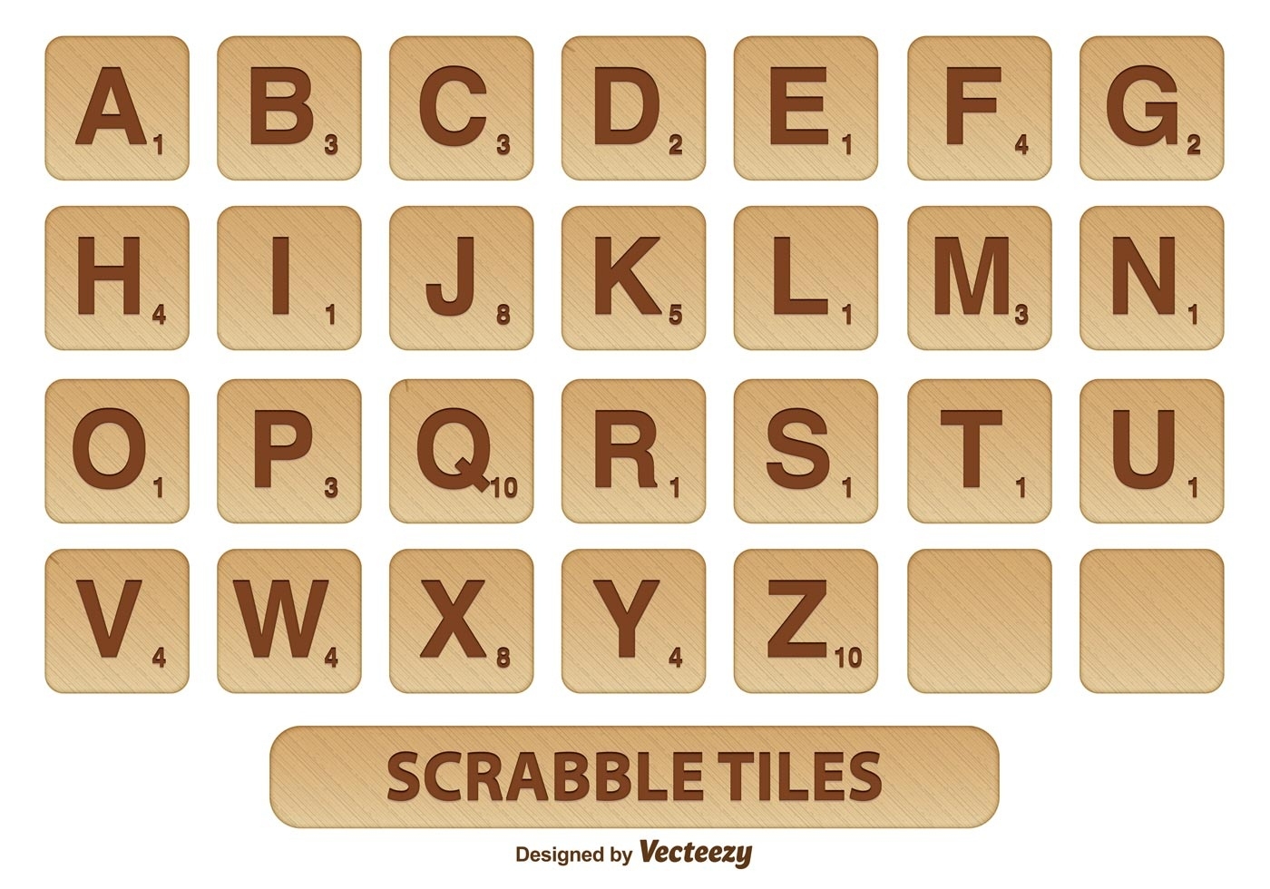 Scrabble Letter Tiles Set Download Free Vector Art Stock Graphics 