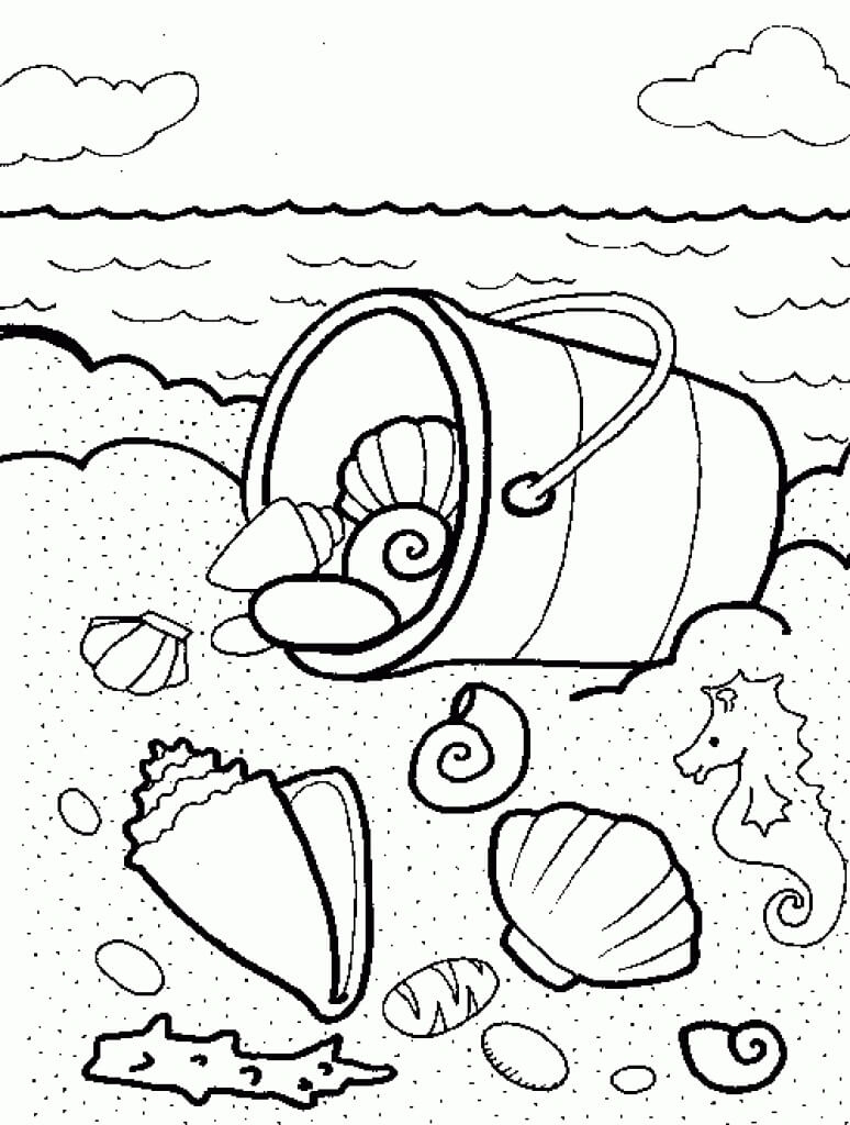 Seashells Coloring Page Free Printable Coloring Pages For Kids