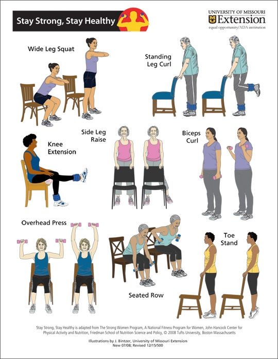 Senior Citizen Printable Chair Exercises For Elderly With Pi