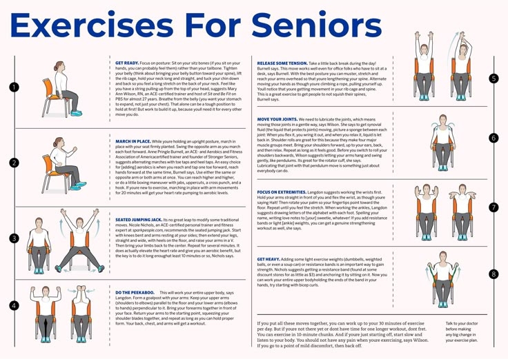 Senior Citizen Printable Chair Exercises For Elderly With Pi