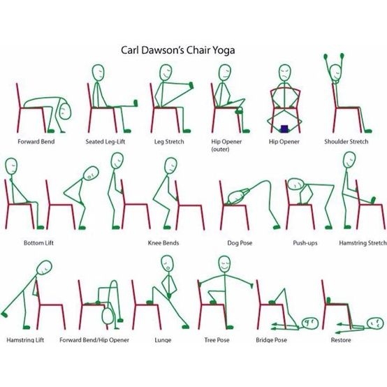 Senior Citizen Printable Chair Exercises For Elderly With Pi