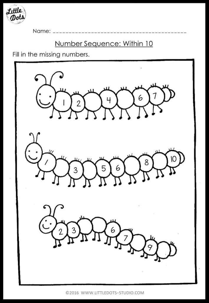 Sequence Of Numbers Worksheet AlphabetWorksheetsFree
