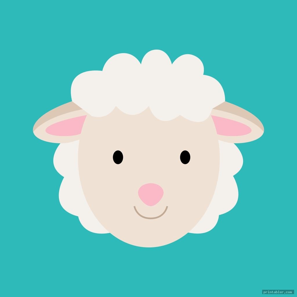 Sheep Face Printable