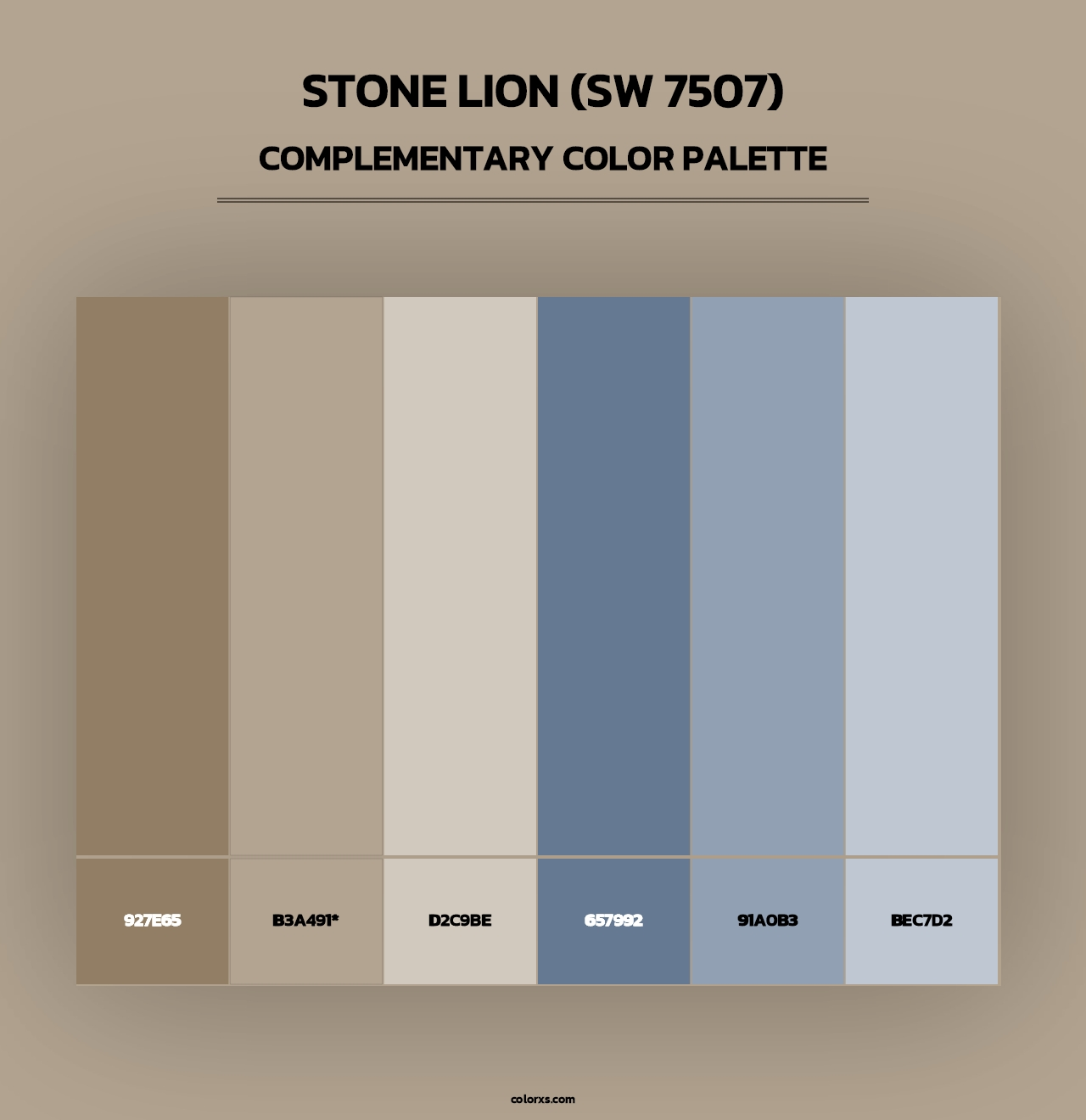 Sherwin Williams Stone Lion SW 7507 Paint Coordinating Colors And 
