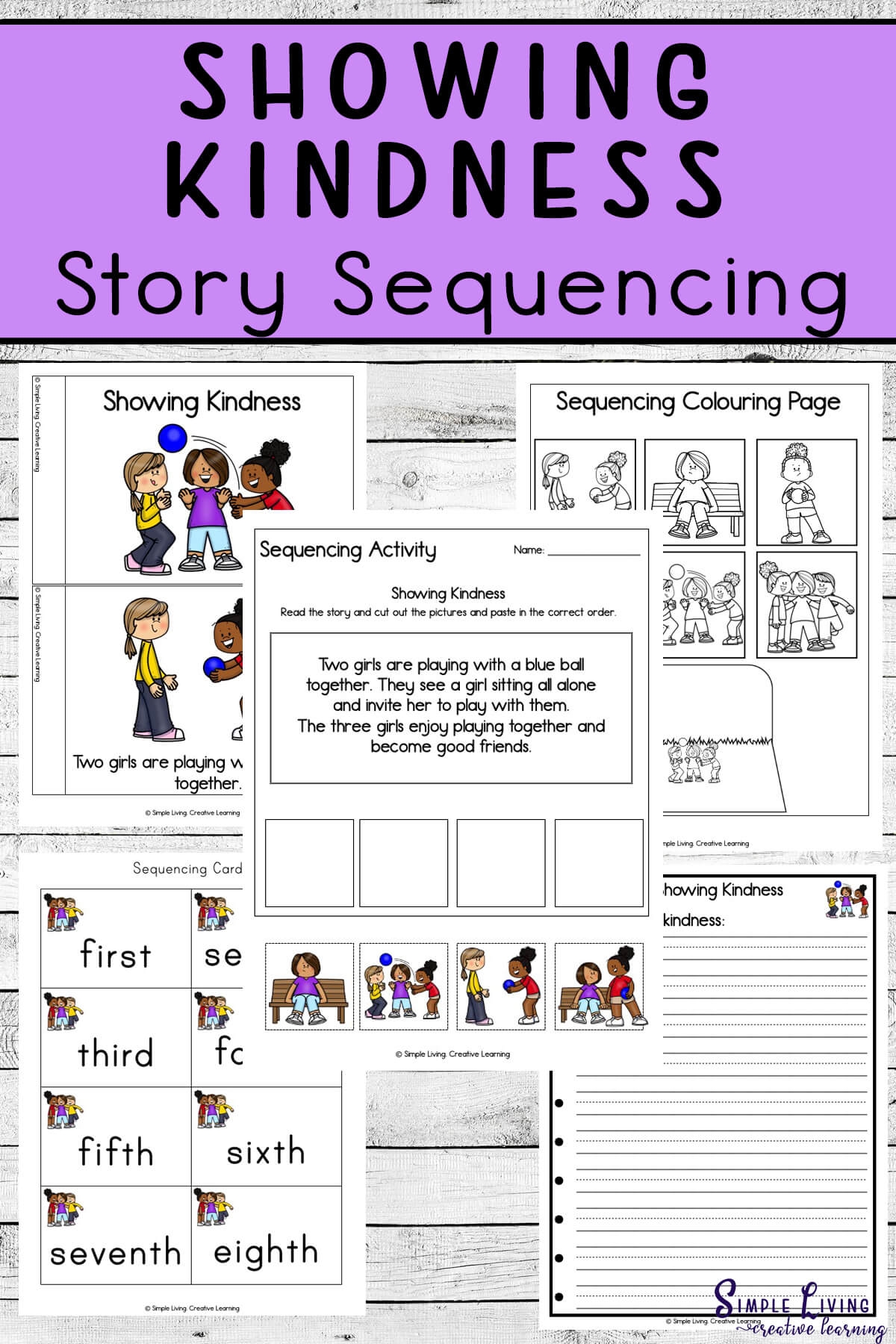 Showing Kindness Story Sequencing Printables Simple Living Creative