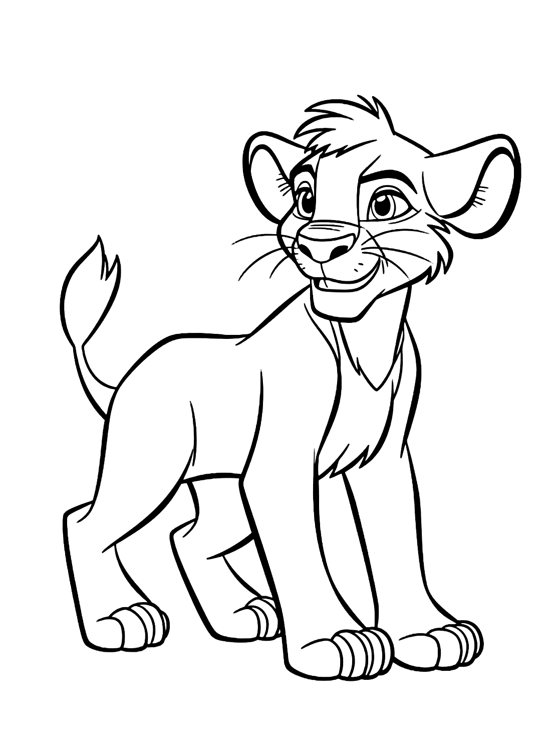 Simba Lion King Coloring Online Free