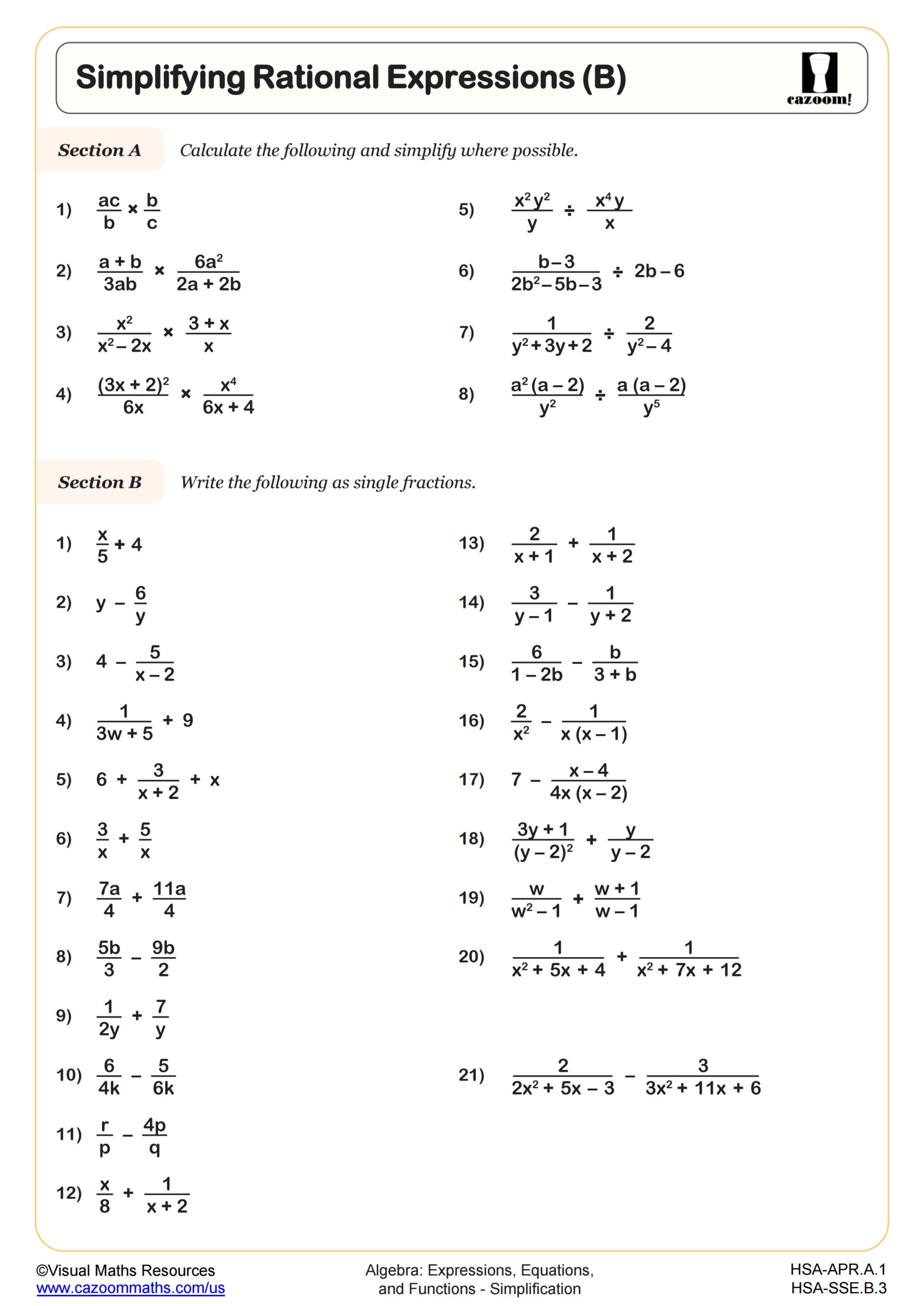 rational numbers adding and subtracting worksheet