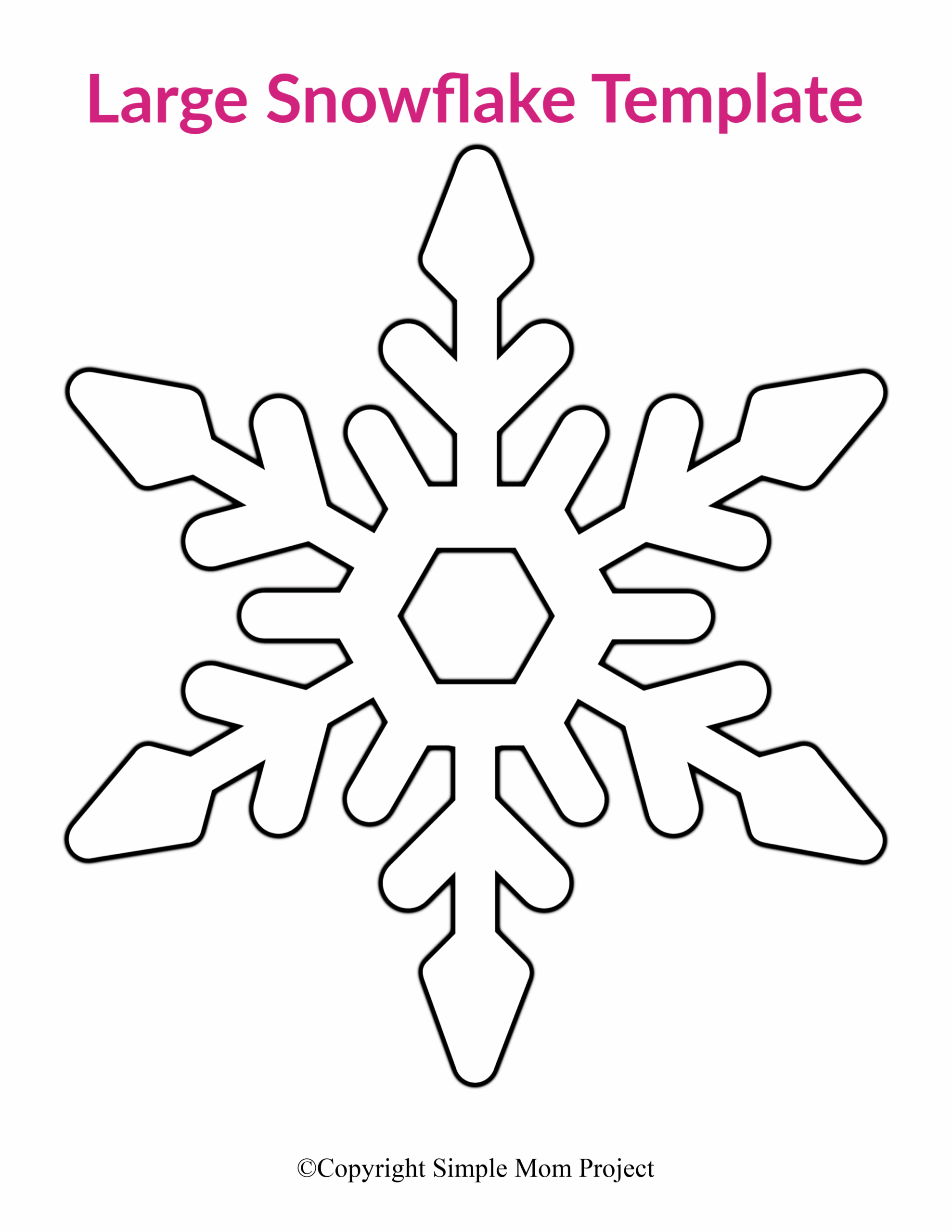 snowflake pictures printable