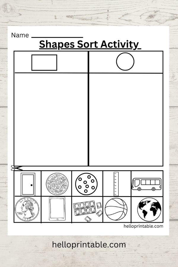 Sorting Activity Printable Worksheets Helloprintable