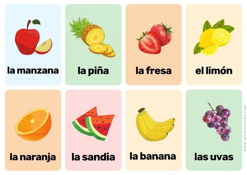Spanish Flashcards Printable Printable Flash Cards