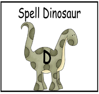Spell Dinosaur File Folder Game 1 00 File Folder Games At File