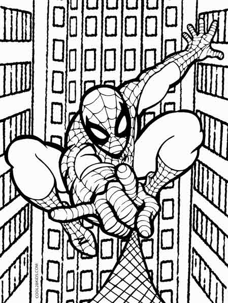 Spider Man Coloring Sheets Printable