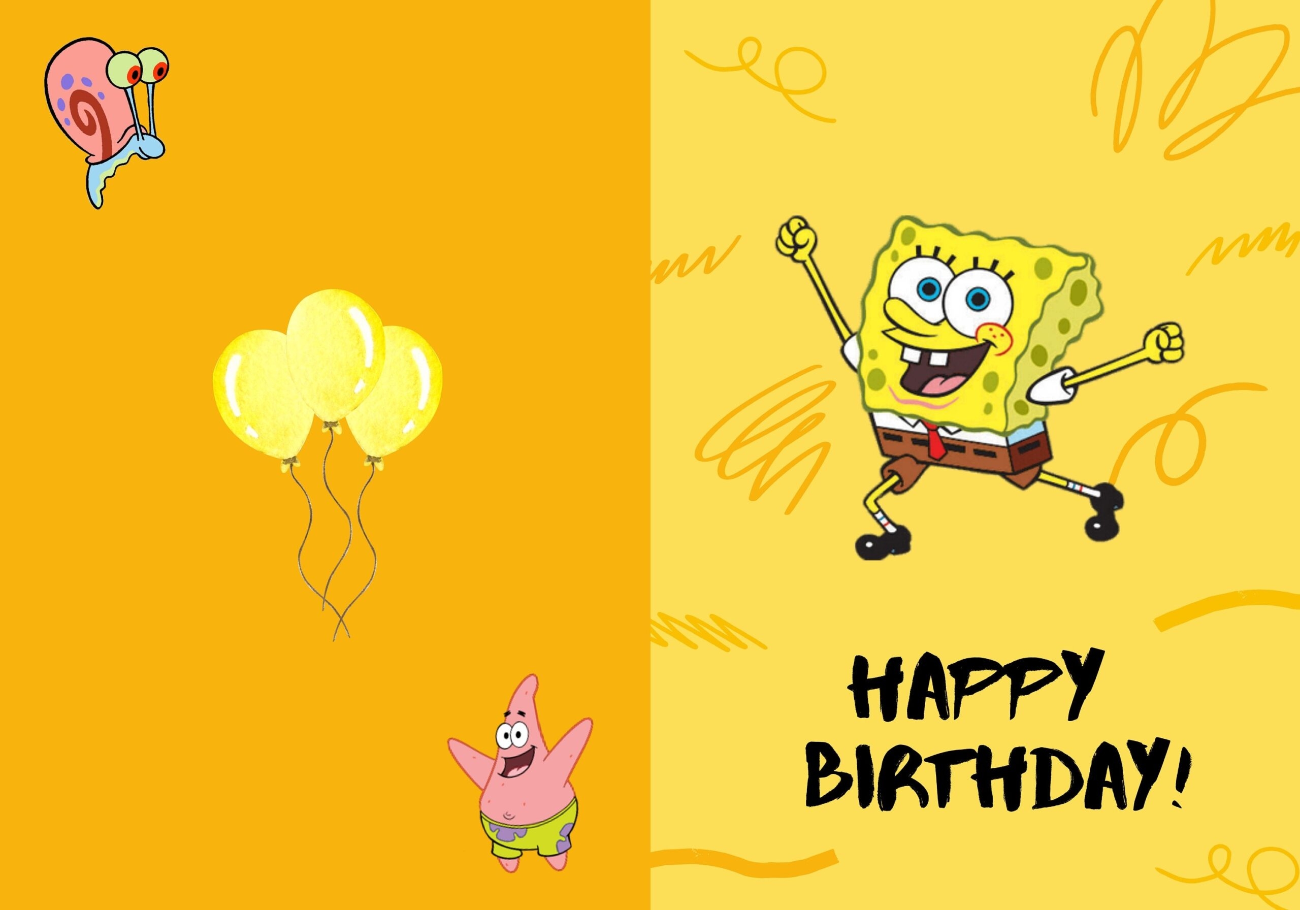 printable picture of spongebob squarepants