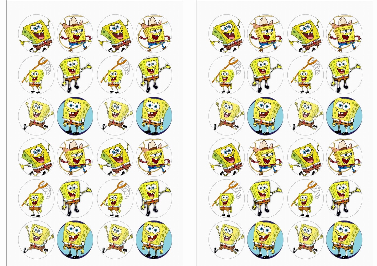 Spongebob Printable Stickers
