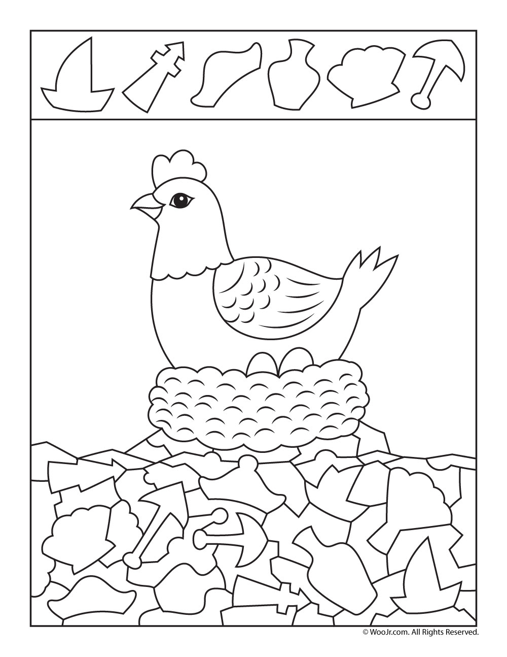 Spring Hidden Pictures Printables