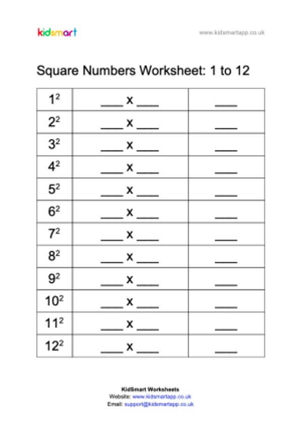 Square Numbers Worksheet Year 6 Thekidsworksheet Vrogue co