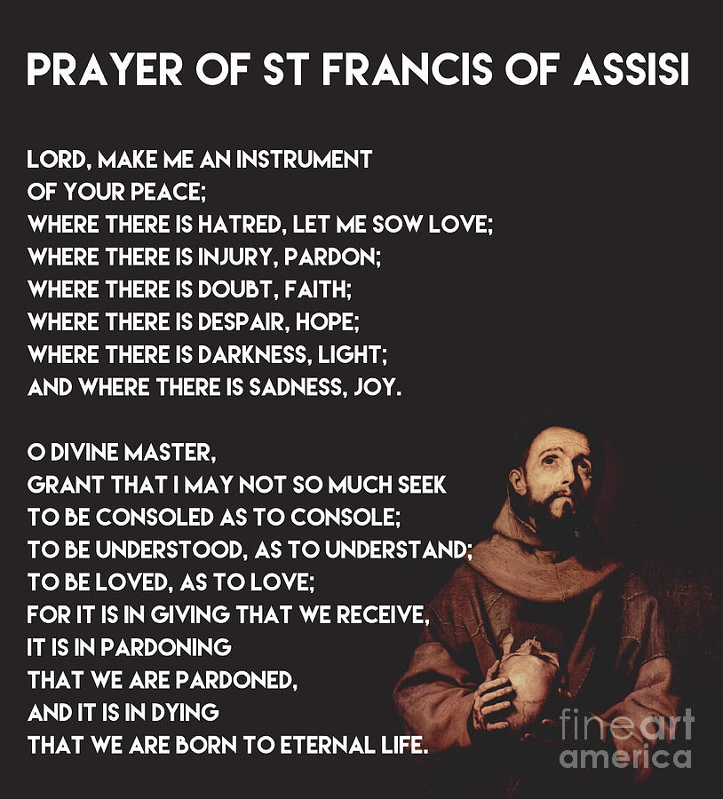 St Francis Of Assisi Prayer Printable