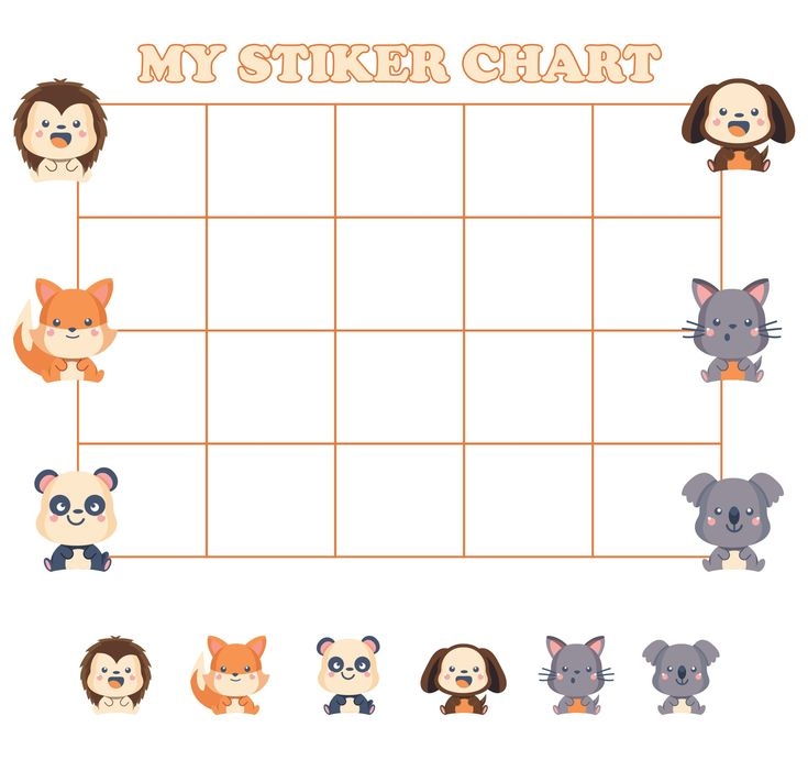 Sticker Reward Charts Printables Sticker Chart Free Printable