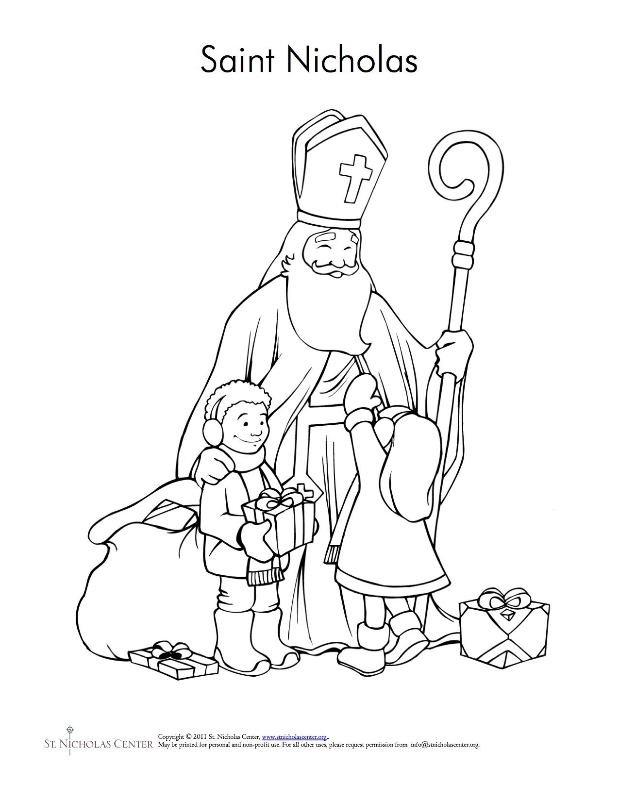 printable pictures of st nicholas