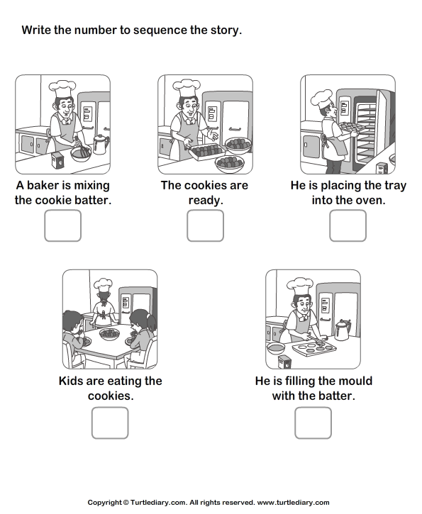 Story Sequencing Worksheet Turtle Diary