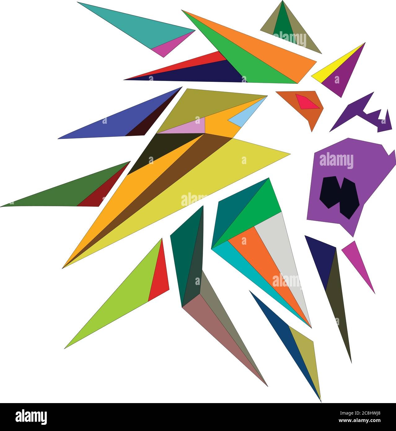 Stylish Colorful Lion Logo Stock Vector Image Art Alamy