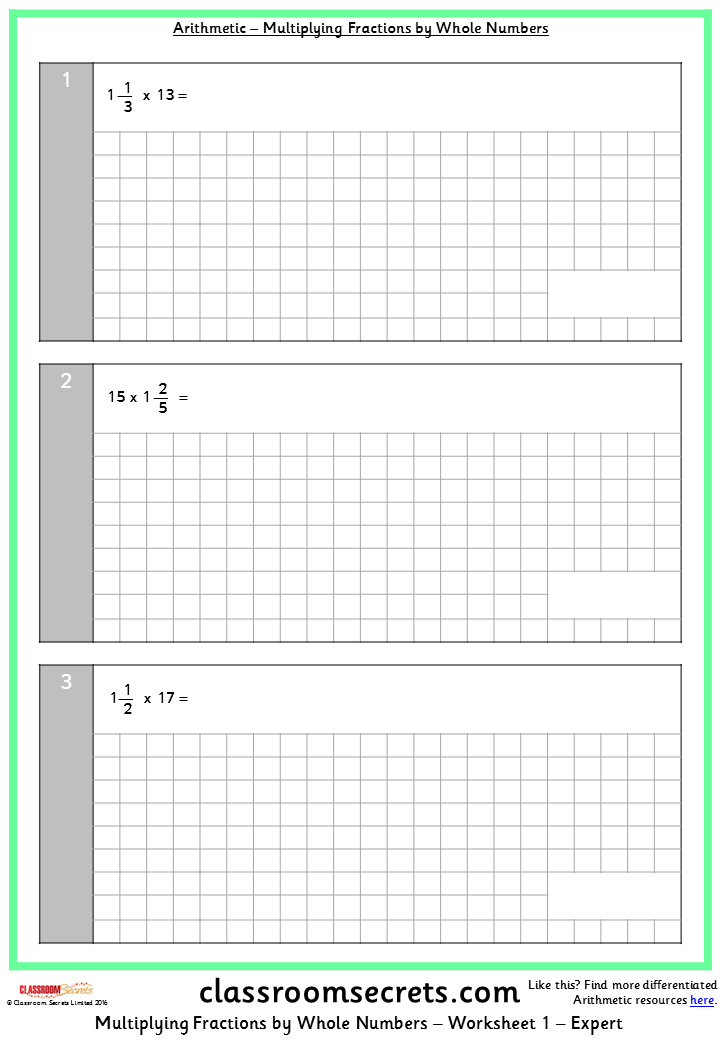 Subtracting Fractions Whole Numbers Worksheets FractionsWorksheets