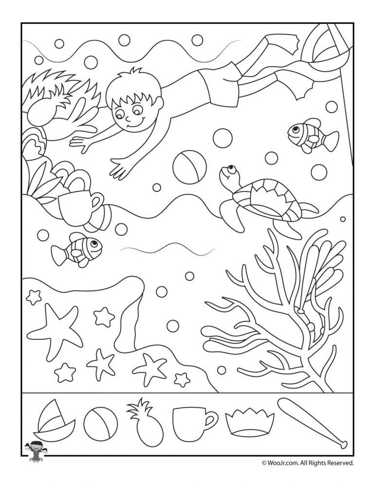 Summer Hidden Pictures Free Printable Hidden Pictures Printable