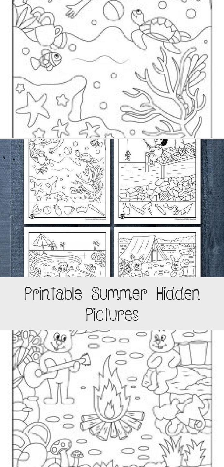 Summer Hidden Pictures Free Printable Hidden Pictures Printable